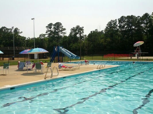 The slide at the pool