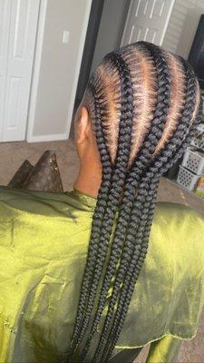 6-8 Stitch Feed-in Braids
3 hours @ $120.00