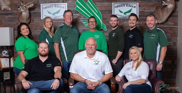 Our Green Eagle Roofing and Construction team- 2019