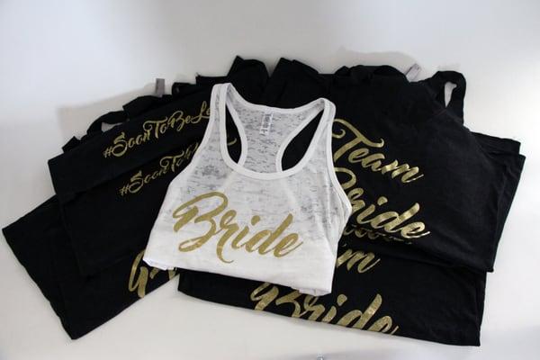 Custom Bridal party shirts