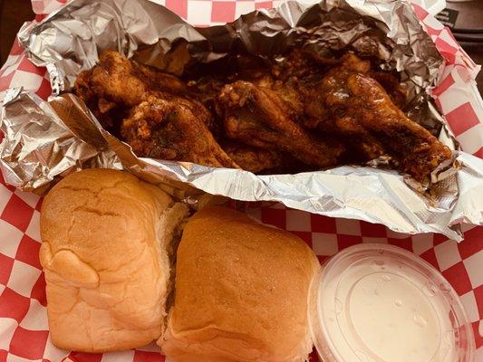 10-piece bone-in Sticky Inferno Wings.