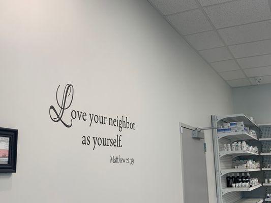 Our motto is to love our neighbors the way we love ourselves. This helps us to take care of our patients with integrity and compassion.