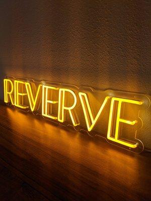 Neon REVERVE sign