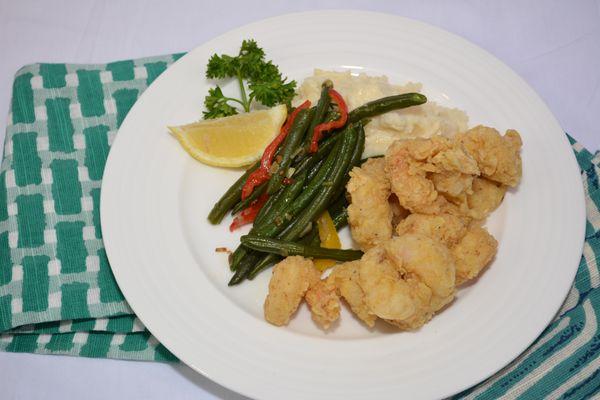 Golden Fried Shrimp Platter