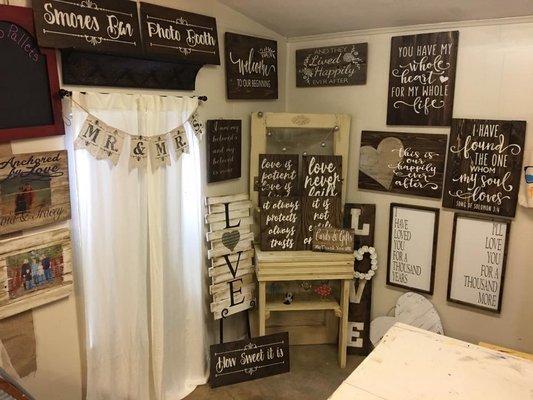 Wedding sign rentals