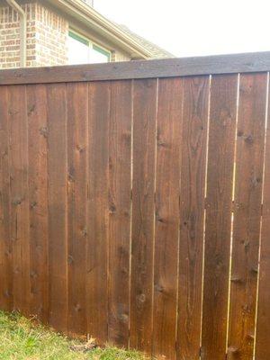 BM Fence Staining