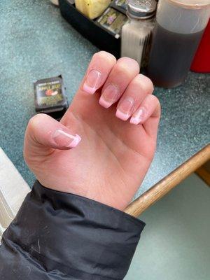 Pink French tips