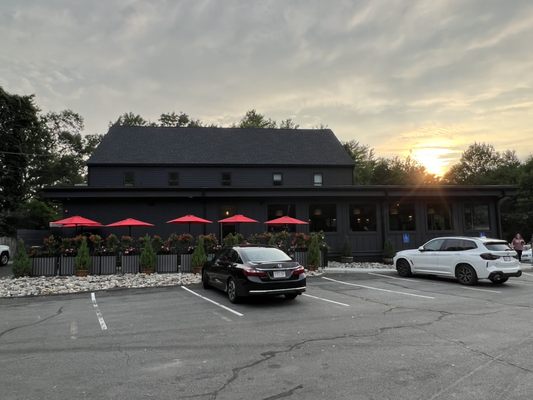 Outdoor patio. Exterior of restaurant.