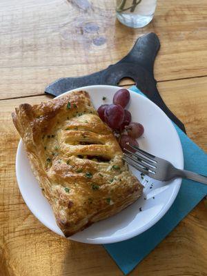 Chorizo, egg and cheese pastry