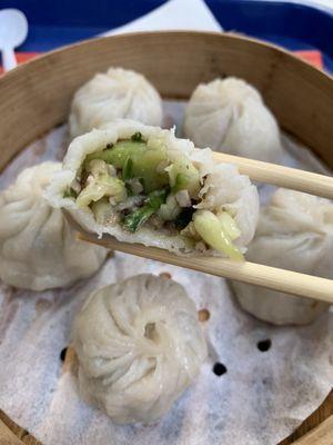 Mushroom and vegetable dumpling