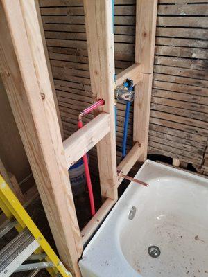 Bathroom framing