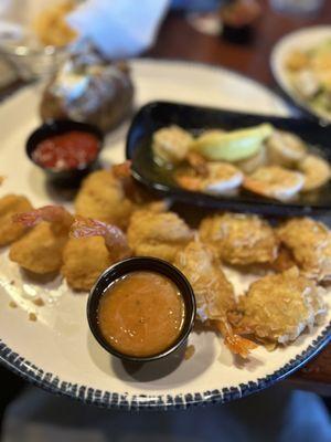 Enjoy Ultimate Endless Shrimp (coconut, scampi, Rangoon)