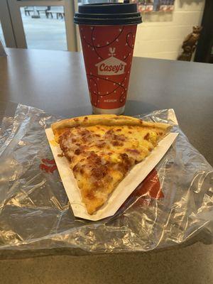 Breakfast Pizza & Coffee