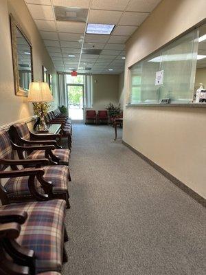 Waiting room for Dr. Olson's office. 9-15-23