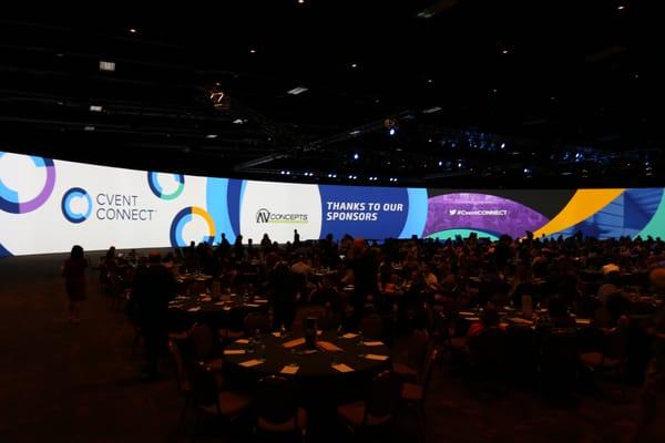 General session design and production for corporate event audio-visual experience