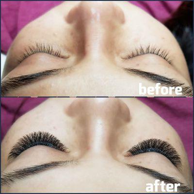 Eyelash Volume Russian done by Kelly