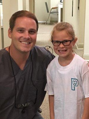 Dr. Wheeler with one of his little patients