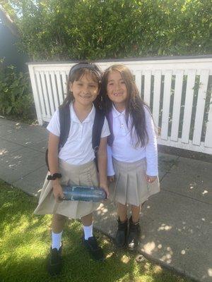 Madelyn and Ana at Lighthouse School this year