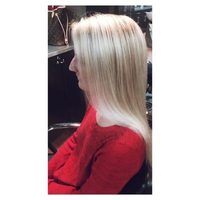 Hair by Jessie! Took this client from a dark blonde to platinum for spring/summer!