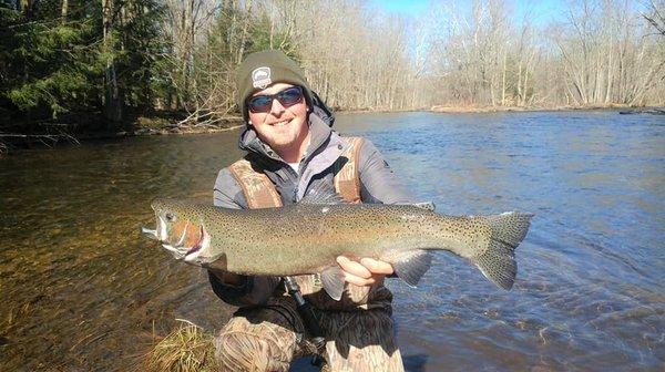 Fishing Trout at Salmon River