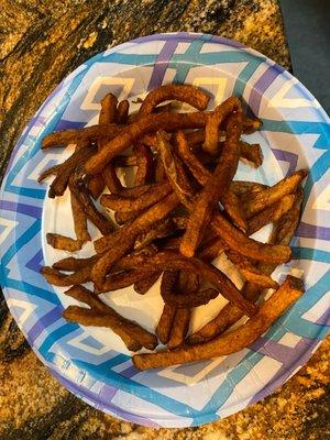 Mushy, yucky French fries drenched in oil.