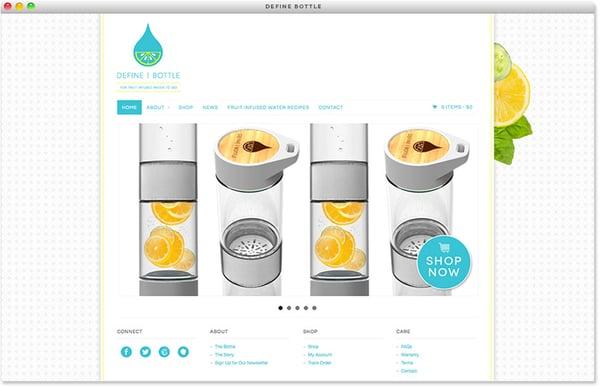 WordPress Web Design | Eco-Chic Water Bottle