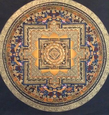 Hand-painted Tibetan Thangka Mandala