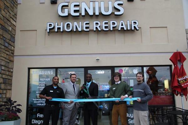 Grand Open Ribbon Cutting - Genius Phone Repair Fort Wayne