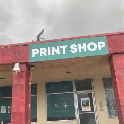 New print shop location