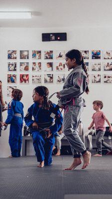 Kids jiu-Jitsu class at Del Mar Jiu-Jitsu Club