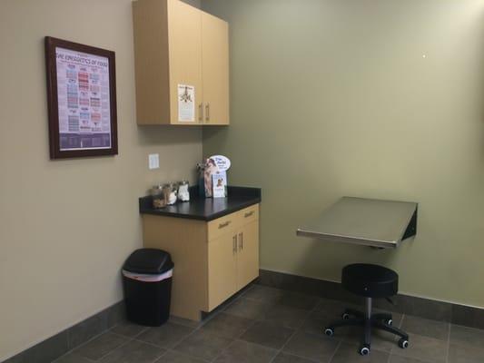 One of our bright and spacious exam rooms