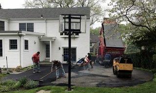 Derek Francis Thomas and his crew installed terrific driveway from 10:30A to 1:30P, exactly as promised.  Attention to detail notable.