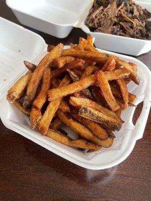 Hand cut fries