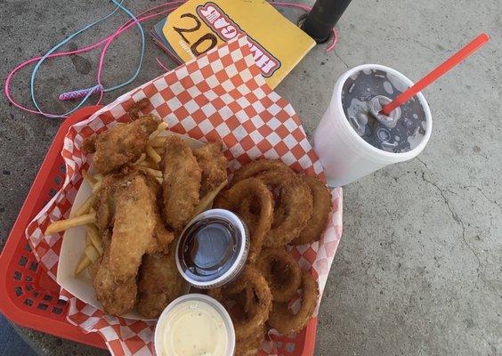 Wings Combo and Onion Rings