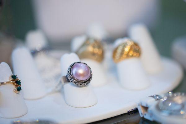 Vintage inspired rings in our costume jewelry section