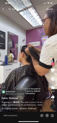 Make sure to take a look at our hair oil massage TikTok!! Thank you again Dania