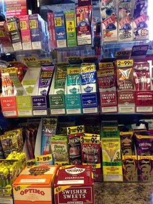 Solid selection of cigars and rolling papers!!!