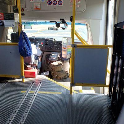 Only seat 2 people for the whole bus.