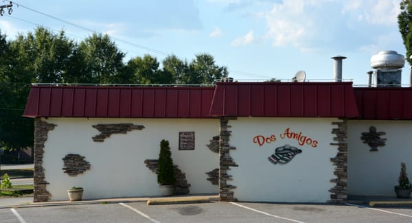 View of the entrance from the parking  lot