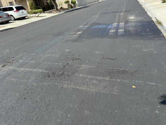 American paviing destroyed the fresh road by my house on Baldurn today!