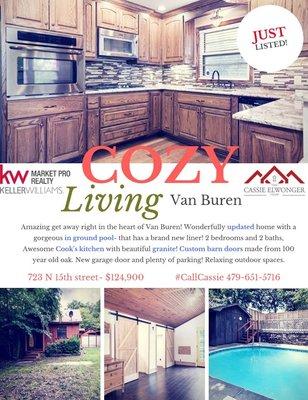 Cozy home in Van Buren!