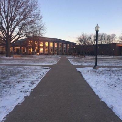 Knox College - Center for Fine Arts at sunset