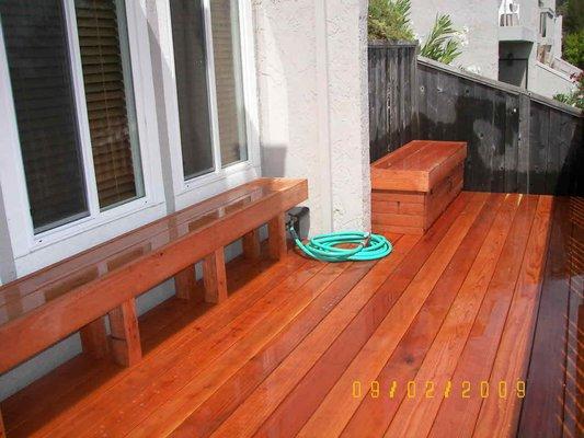 Redwood deck