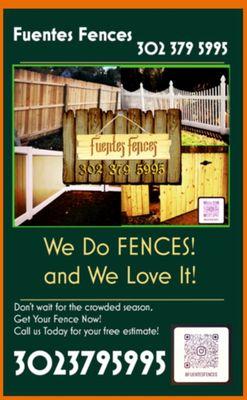 We Do FENCES...
And 
We LOVE IT!