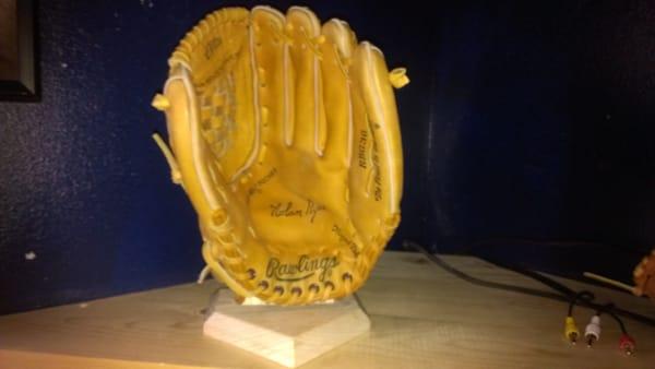 Baseball glove stand