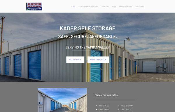 Website Design - Kader Storage