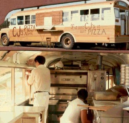 Our Pizza Bus back in the day