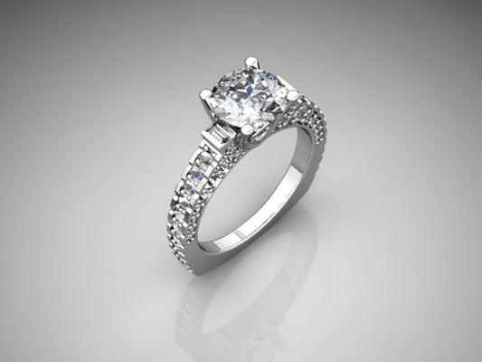 Custom engagement ring