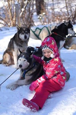 Savannah and the Serbian Huskies