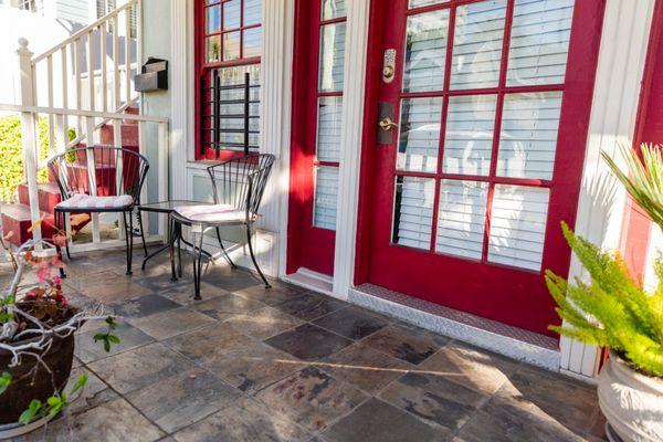 Porch with outdoor seating